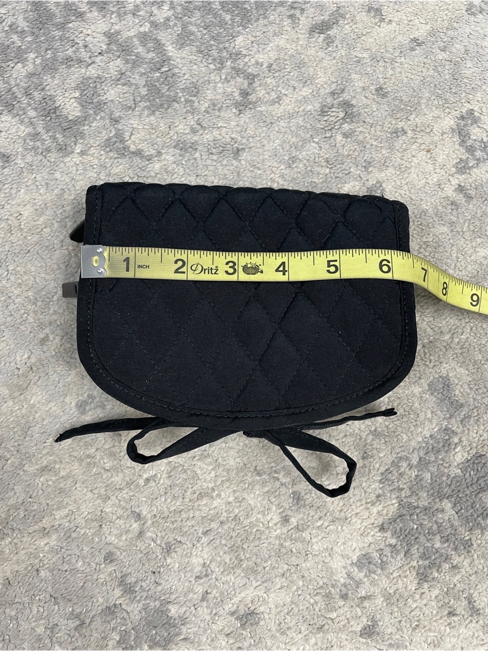 Vera Bradley Black Quilted Travel Toiletry Cosmetic Bag - Picture 11 of 13